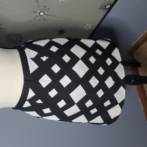 Peter Pilotto For Target Black & White Geometric Print Skirt Sz 6 - Picture 3 of 7